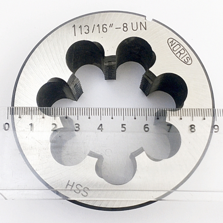 Плашка дюймовая унифицированная 1 13/16"-8UN 60° HSS
