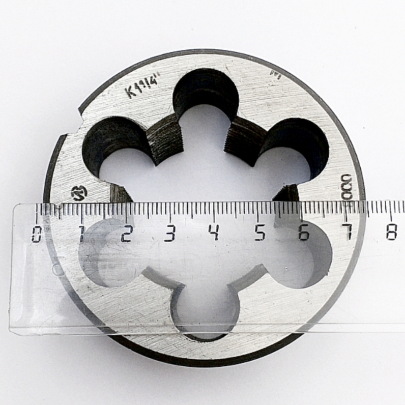 Плашка коническая трубная К 1 1/4" (11,5 ниток) Dнар-75мм