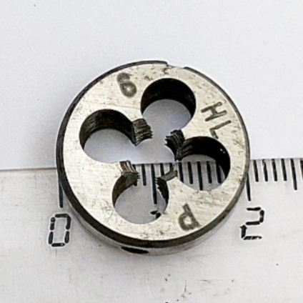 Плашка левая М6,0х1,0 9ХС LH (D20мм, L7мм) ГОСТ 9740-71 (компл-т из 3шт)
