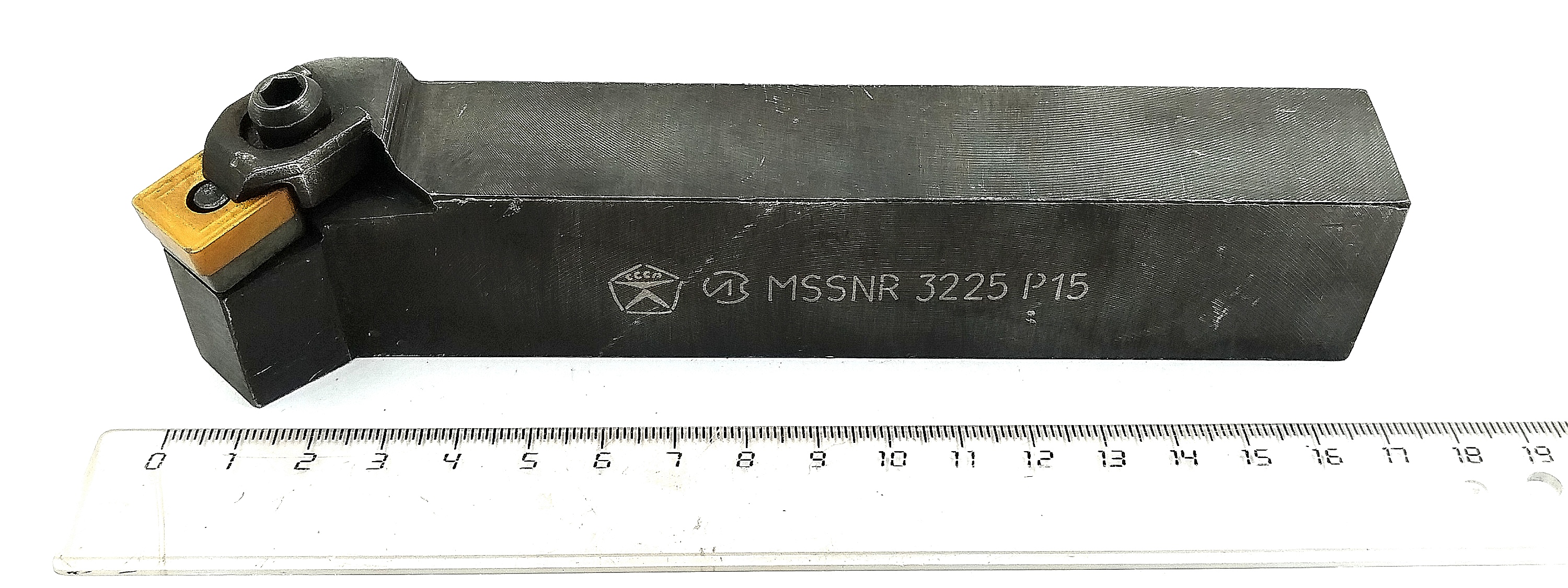 Резец (державка) проходной отогнутый 32х25 MSSNR с мех.креплением квадрат (S) 15
