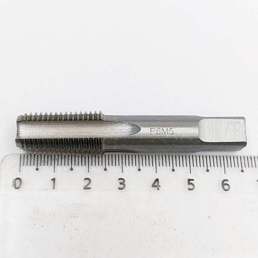 Метчик 2680-0005 конический дюймовый K 1/4"-18 Р6М5 60° (ручной) ГОСТ 6227-80