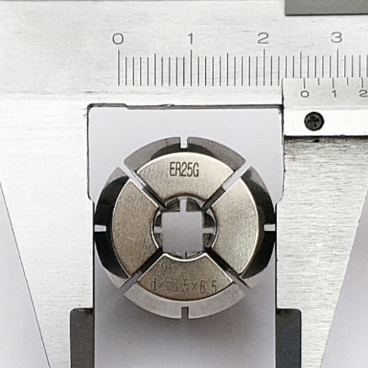 Цанга ER25 для метчика диаметр 8.5мм, квадрат 6,5х6,5 ER25G-8,5х6,5