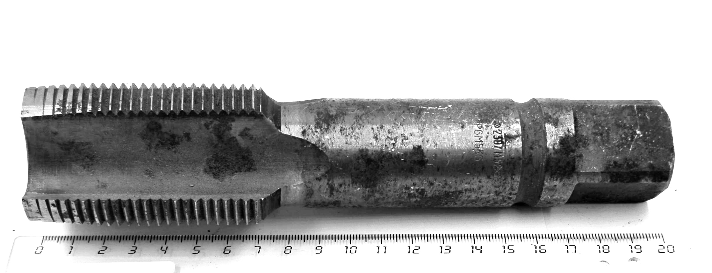 Метчик 2620-2307 машинно-ручной М52х3,0 Р6М5К5 (черновой, №1) для сквозных отверстий ГОСТ 3266-81