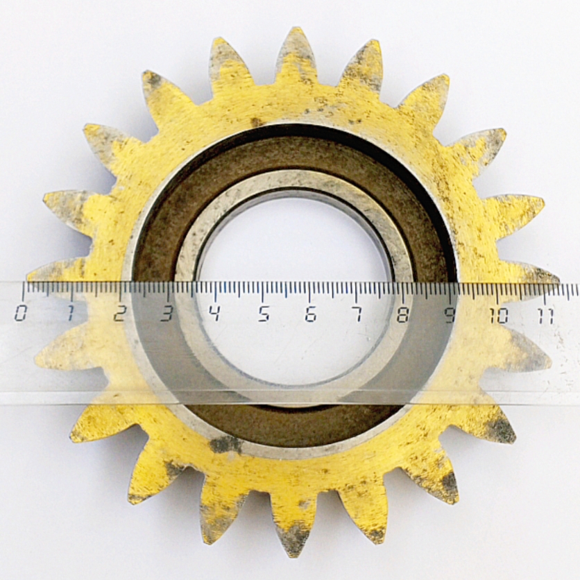 Долбяк дисковый прямозубый 2530-0228 м5,0 20° Z=20 кл-А Р6М5 (делительный диаметр 100мм) ГОСТ9323-79