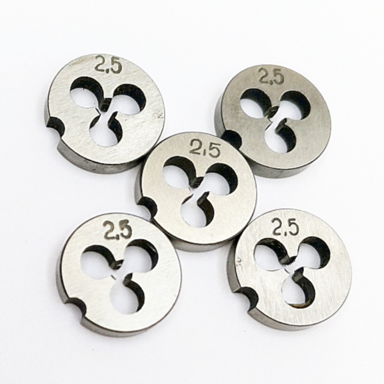 Плашка М2,5х0,45 9ХС (D16мм, L3мм) ГОСТ 9740-71 (компл-т из 5шт)