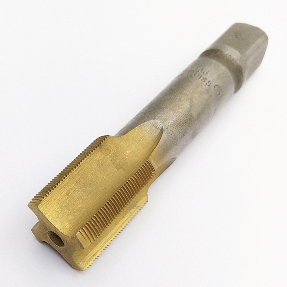Метчик 2620-1865 М27х1 м/р HSS TiN (однопроходный) для глухих отверстий ГОСТ 3266-81