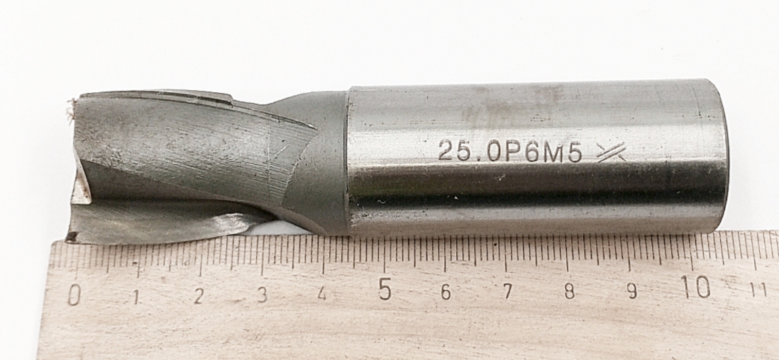 Фреза Концевая d25х100 Р6М5 z=2 ц/х