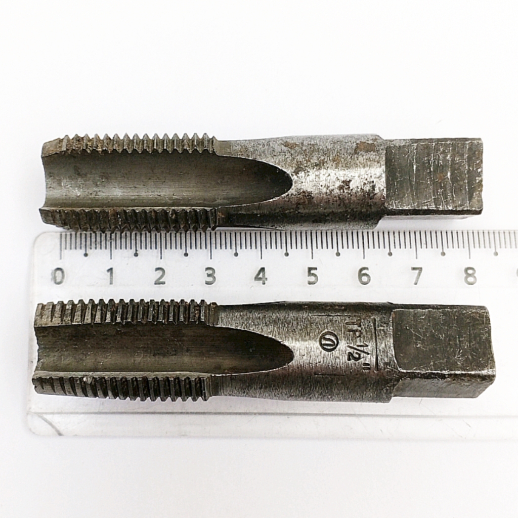 Метчик трубный цилиндрический G 1/2"-14 55° У11А/У12А (ручной, комплект 2ш) ОСТ НКМ 4094