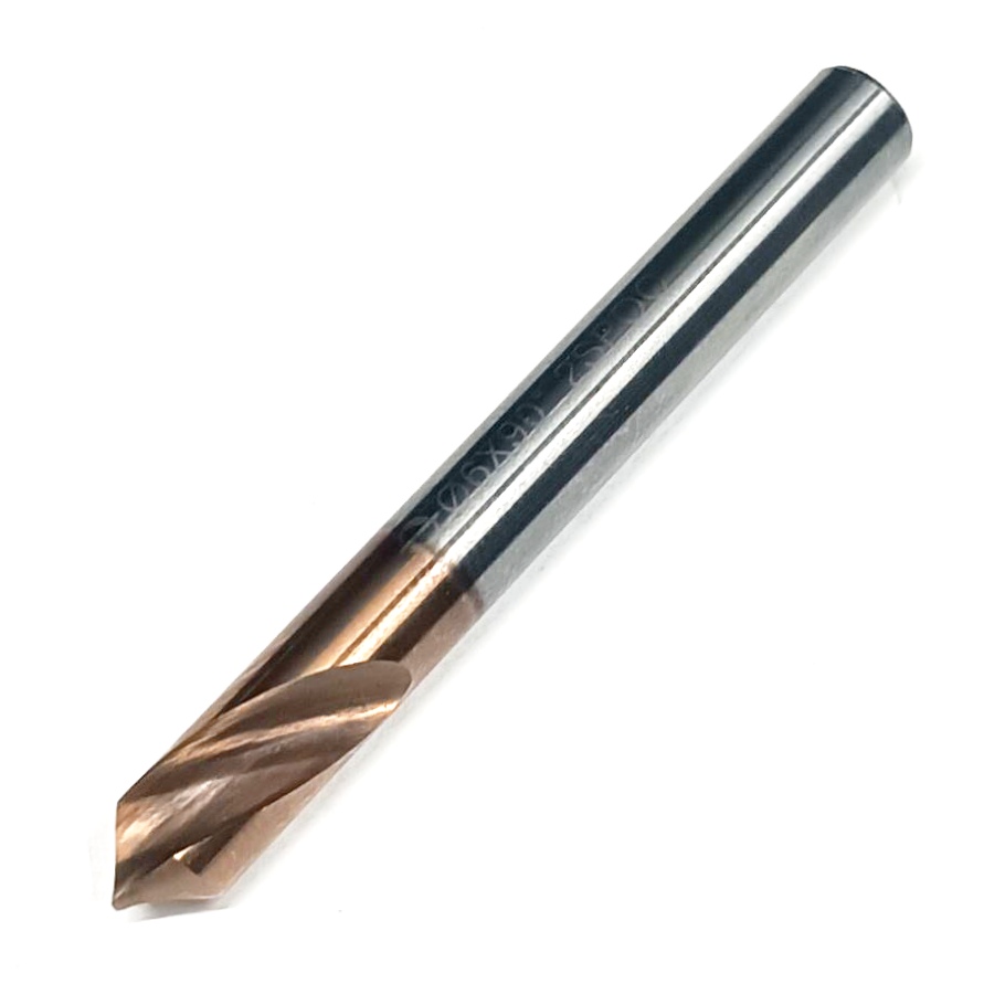 Фреза фасочная твердосплавная d6х90° z=2 с покрытием