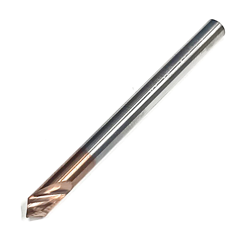 Фреза фасочная твердосплавная d4х90° z=2 с покрытием