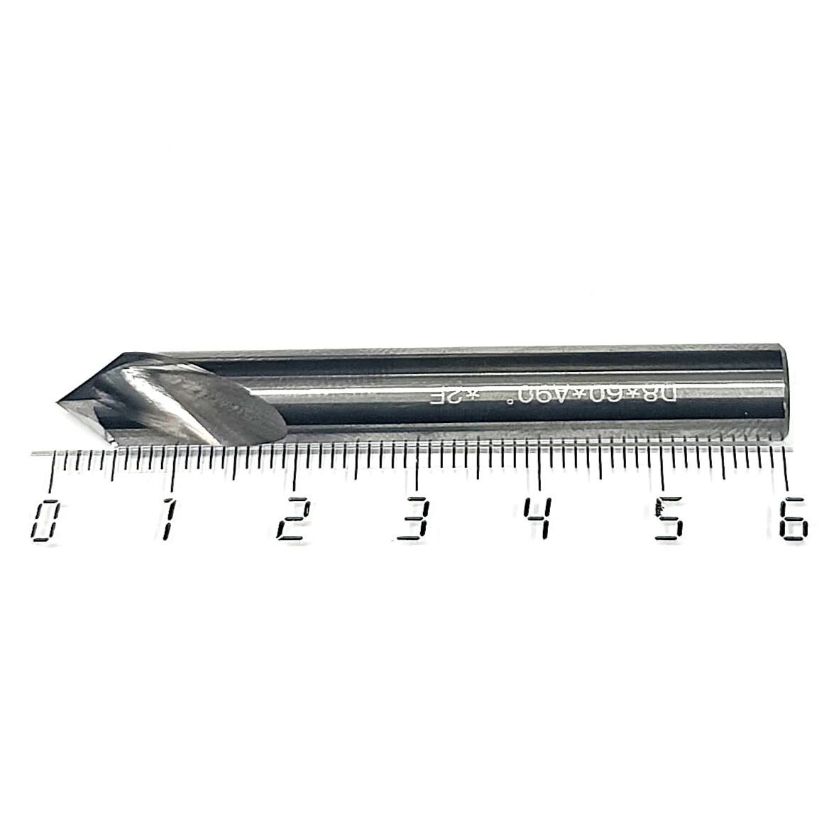 Фреза фасочная твердосплавная d8х90° z=2