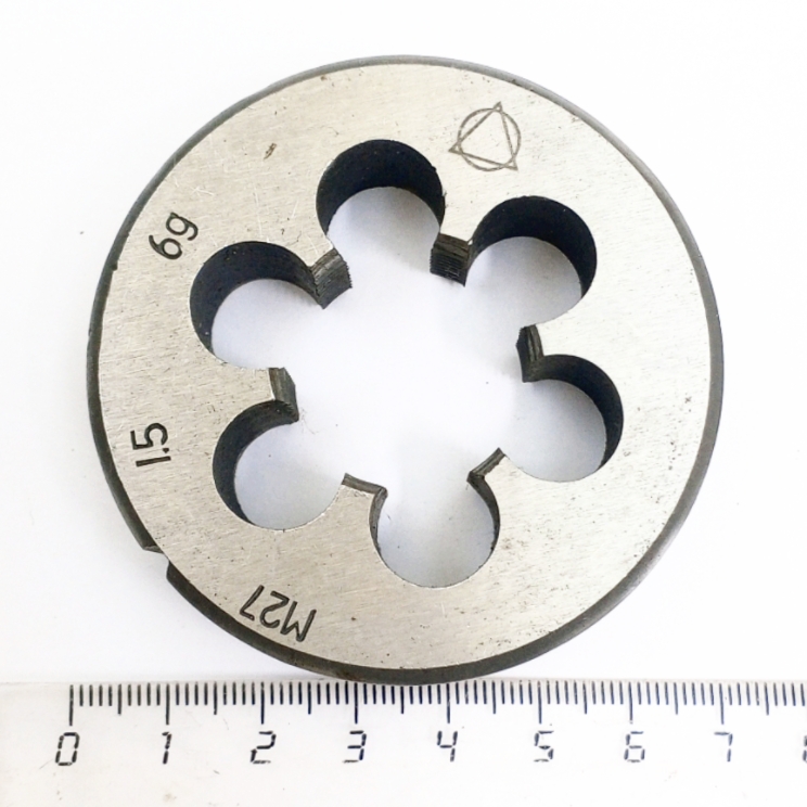 Плашка М27х1,5 6g 9ХС