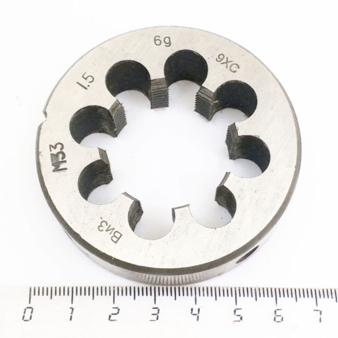 Плашка М33х1,5 6g 9ХС