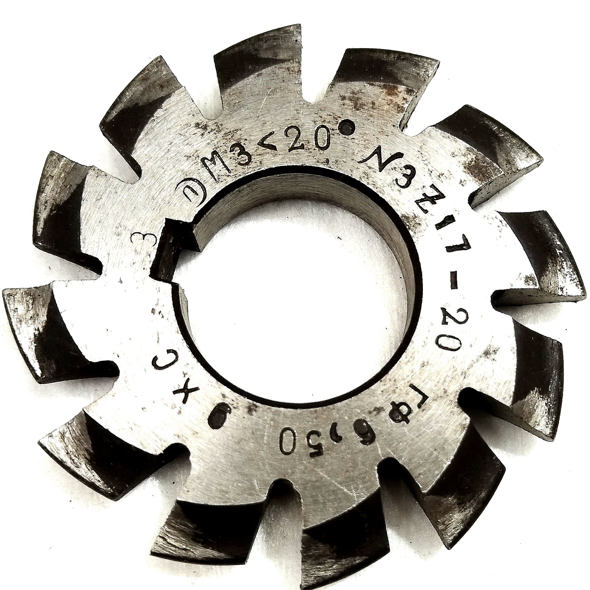Фреза дисковая зуборезная модульная м3,0 №3 20° 9ХС ГОСТ 10996-64