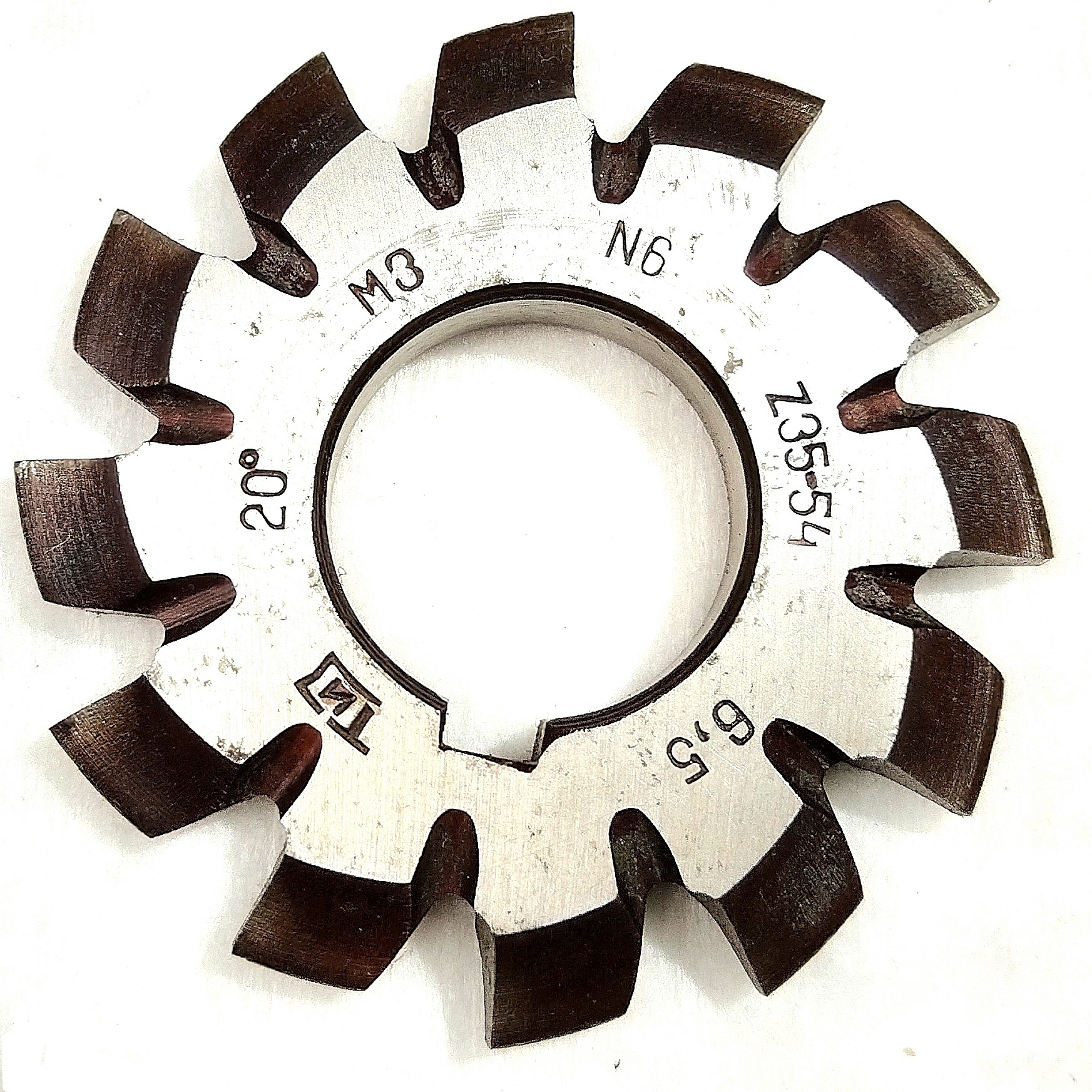 Фреза дисковая зуборезная модульная м3,0 №6 20° 9ХС ГОСТ 10996-64