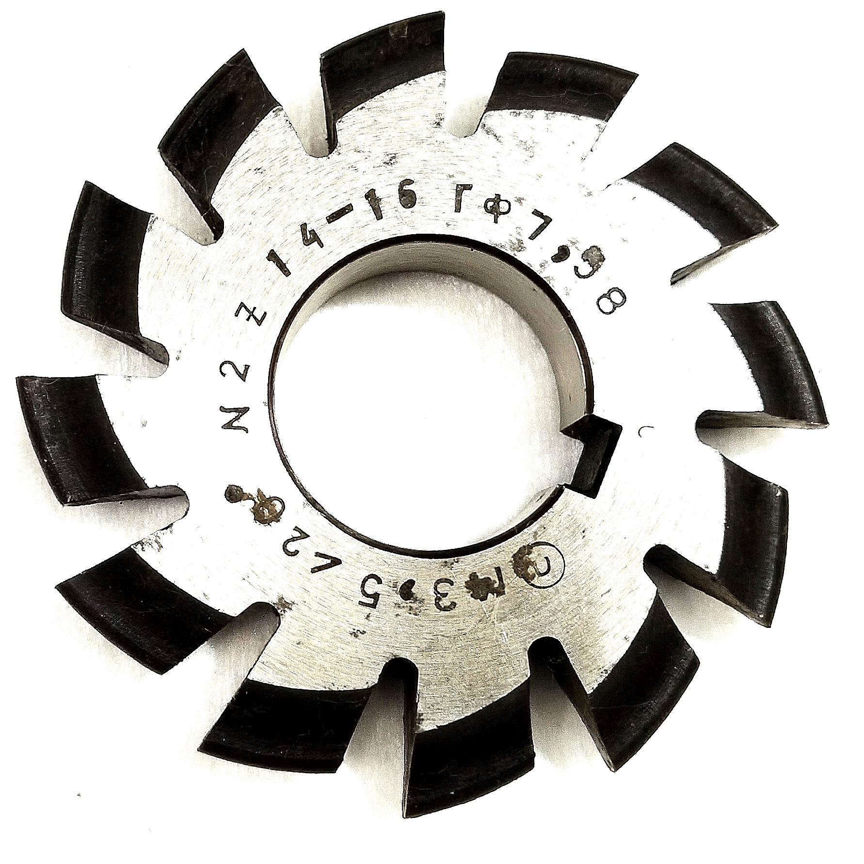 Фреза дисковая зуборезная модульная м3,5 №2 20° Р6М5 (HSS) ГОСТ 10996-64