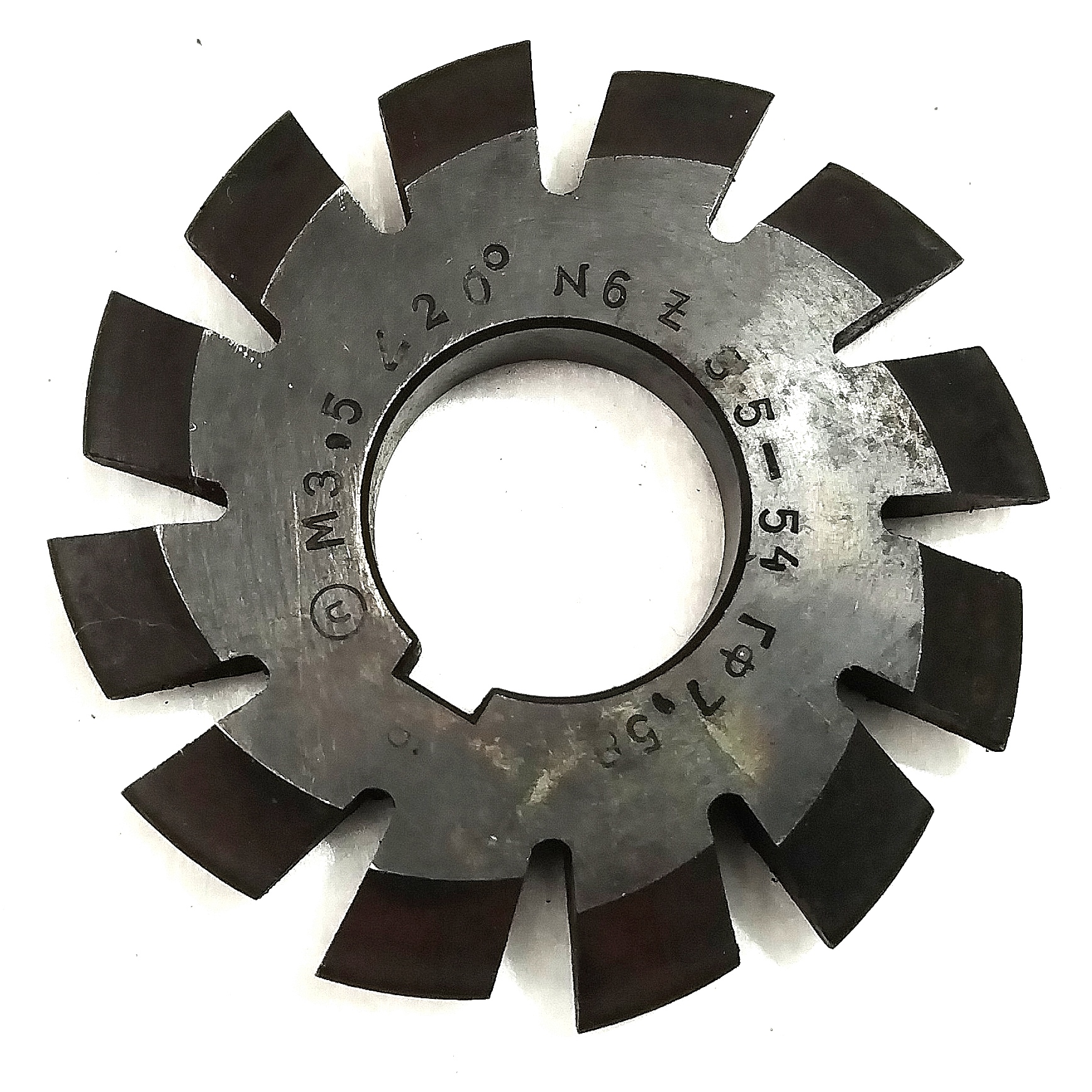 Фреза дисковая зуборезная модульная м3,5 №6 20° 9ХС ГОСТ 10996-64