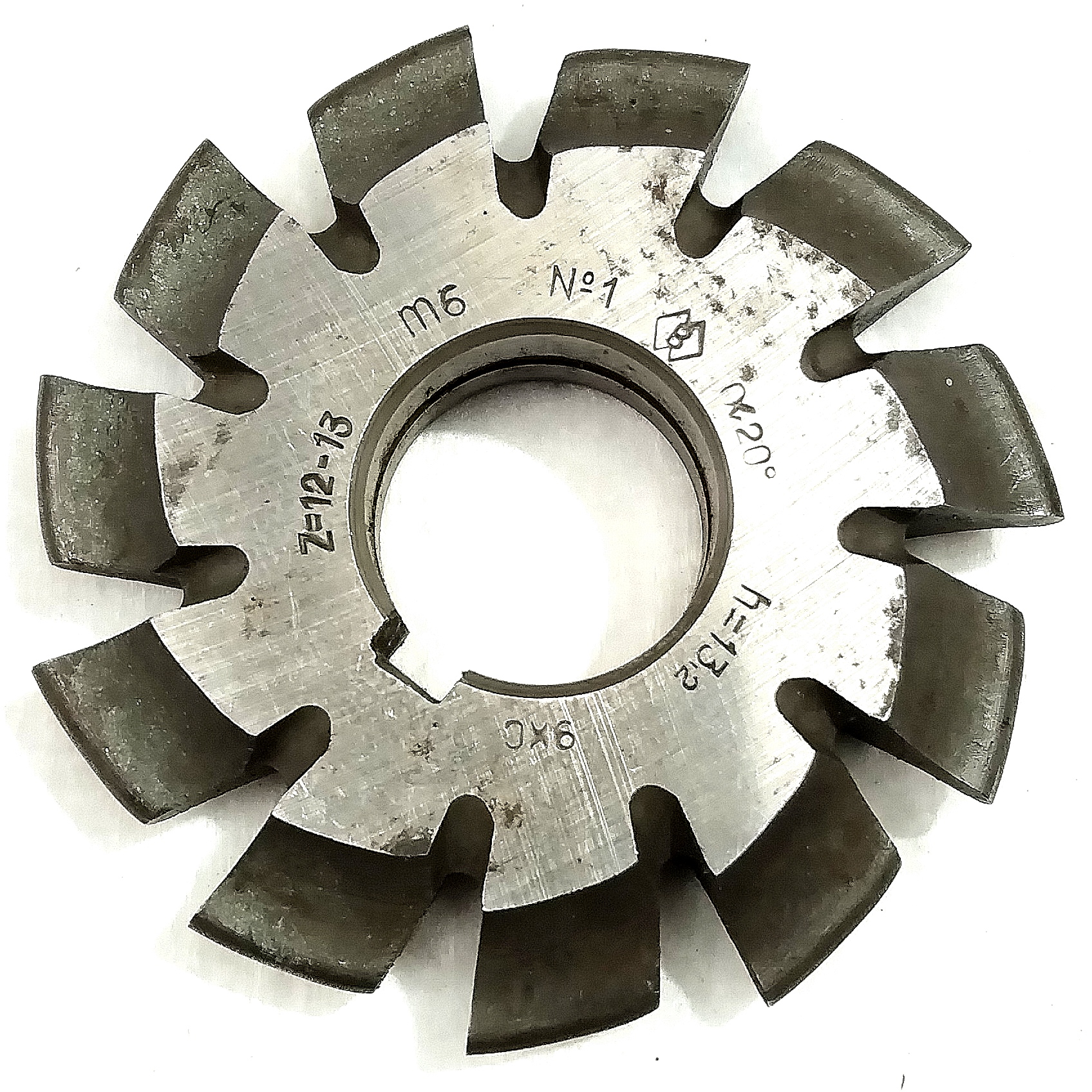 Фреза дисковая зуборезная модульная м6,0 №1 20° 9ХС ГОСТ 10996-64