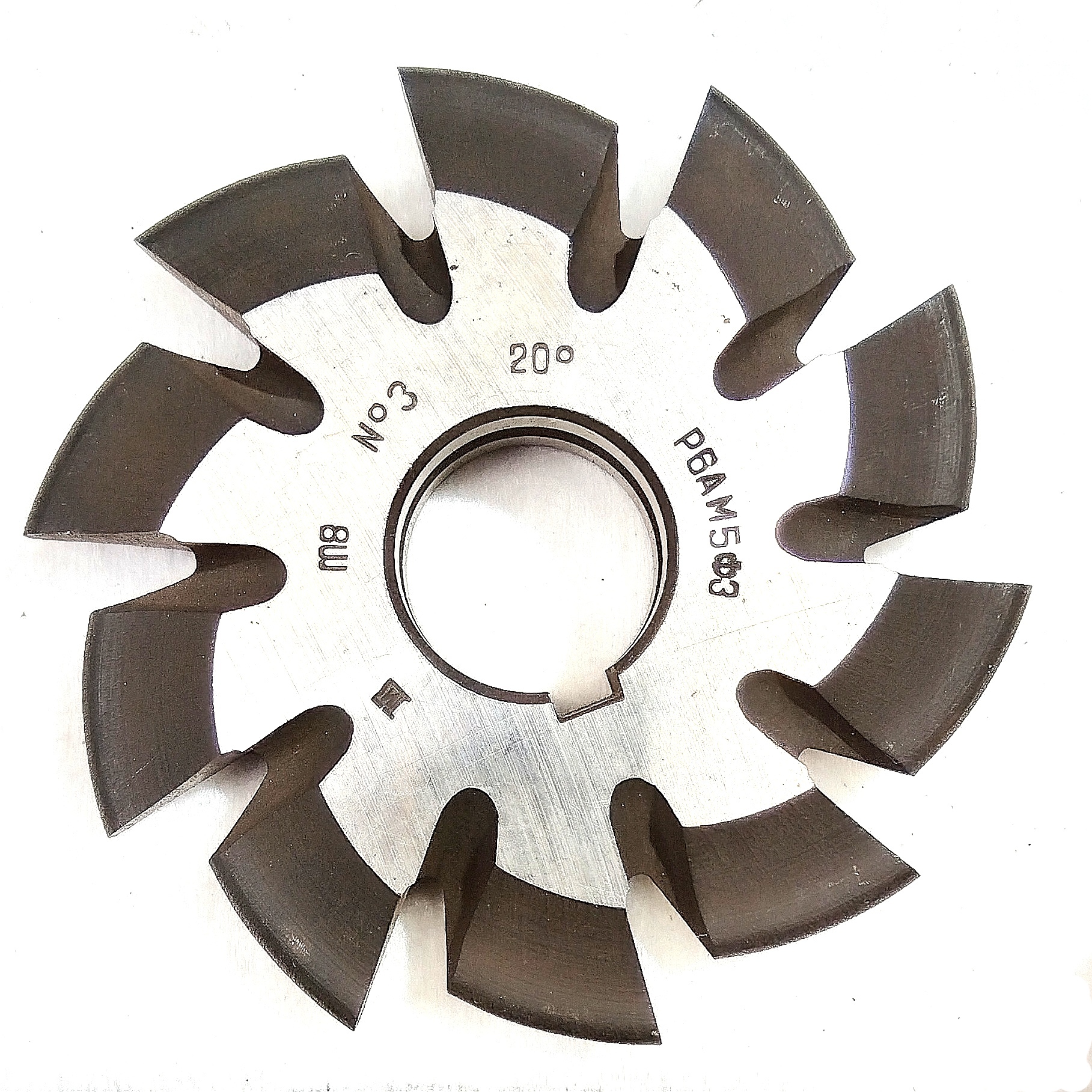 Фреза дисковая зуборезная модульная м8,0 №3 20° Р6АМ5Ф3 ГОСТ 10996-64