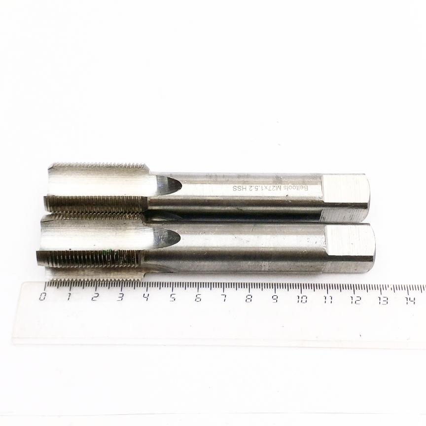Метчик ручной М27х1,5 HSS (комплект 2-х шт)