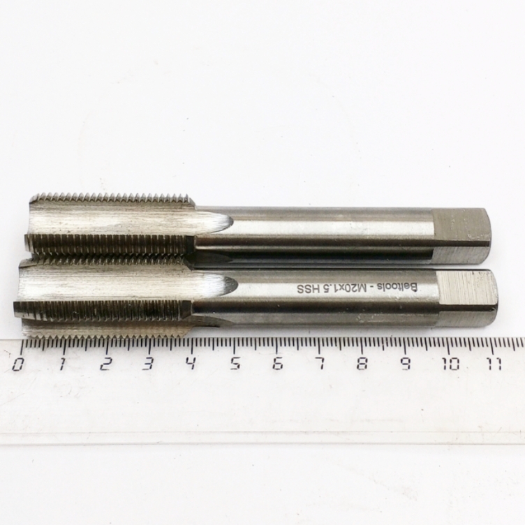 Метчик ручной М20х1,5 HSS (комплект 2-х шт)